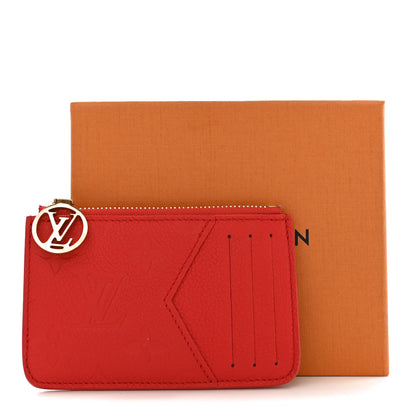 Louis Vuitton Empreinte Monogram Zipped Romy Card Holder Rouge 7 of 7