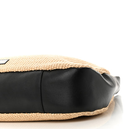 Khaite Palm Wax Ada Hobo Bag Natural Raffia Black 9 of 9