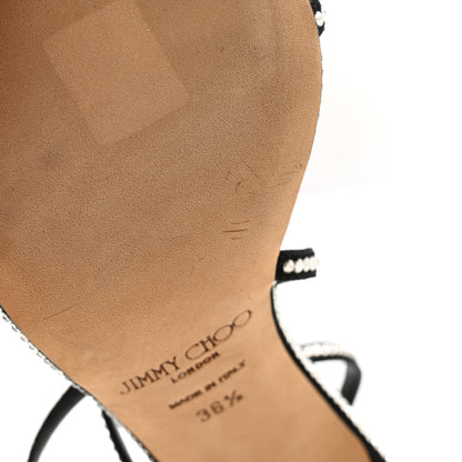 Jimmy Choo Crystal Suede Dudette 100 Pumps 36.5 Black 9 of 10