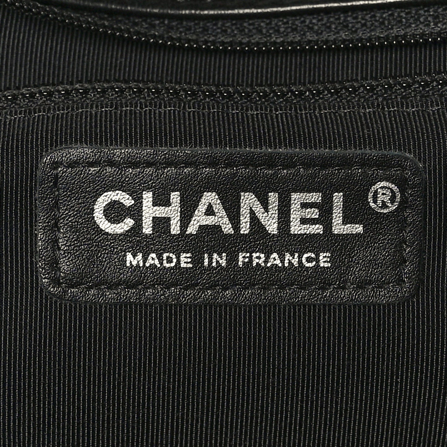 Lambskin Chevron Quilted Large Single Flap Black