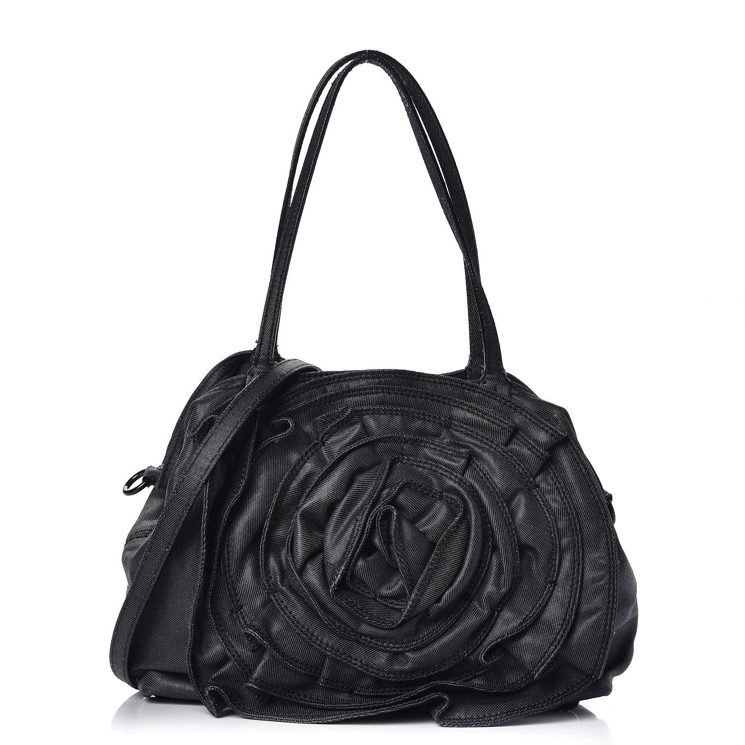Valentino Garavani Denim Petale Tote Dark Blue 1 of 12