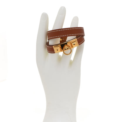 Hermes Barenia Rivale Double Tour Bracelet S Fauve 2 of 7