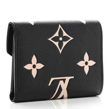 Louis Vuitton Empreinte Monogram Giant Victorine Wallet Black Beige 3 of 7