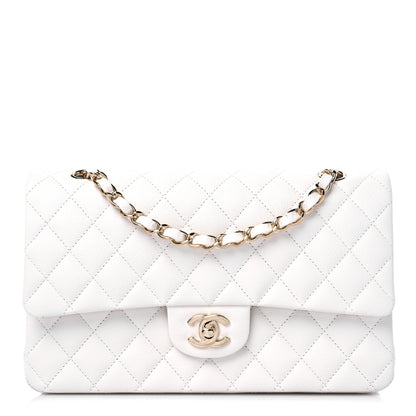 Chanel Caviar Quilted Medium Double Flap White 1 of 10