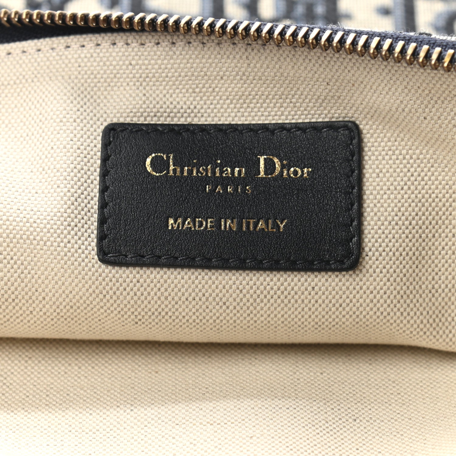Christian Dior Oblique Pouch Clutch Blue 7 of 8