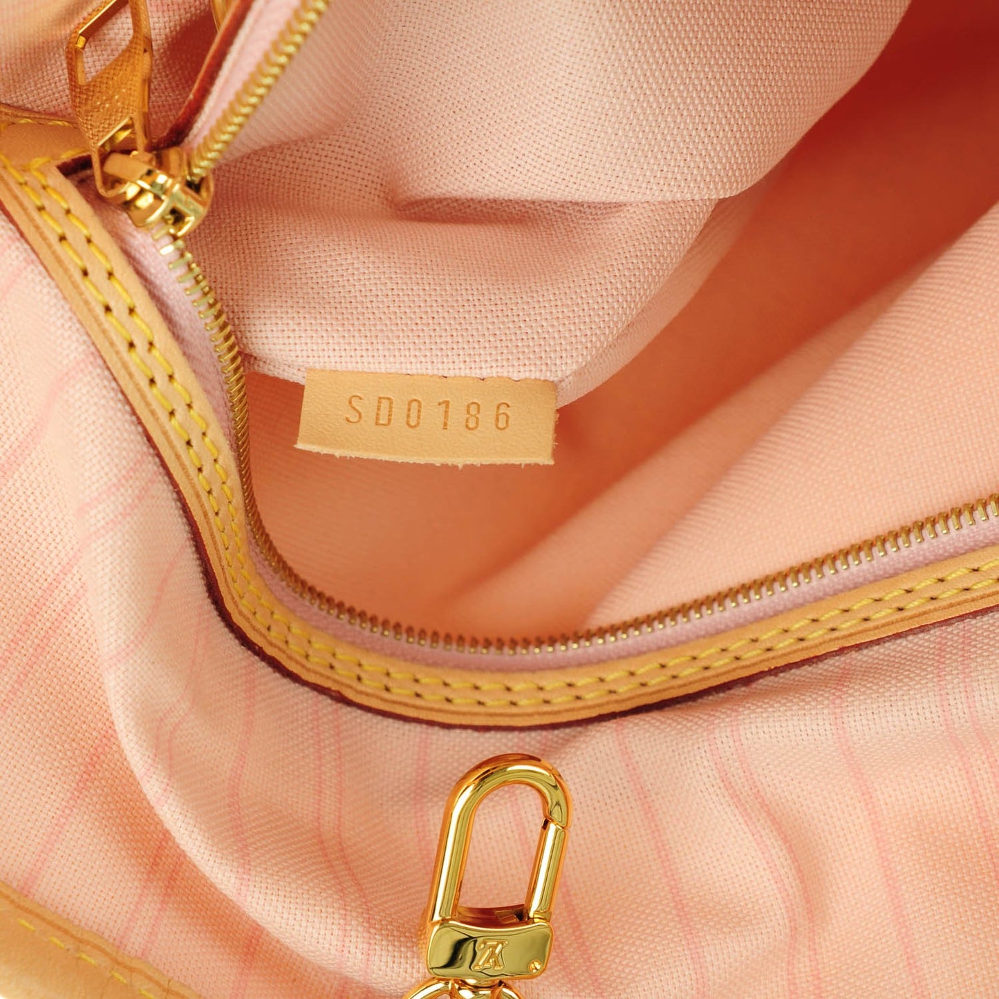 Damier Azur Delightful MM Rose Ballerine