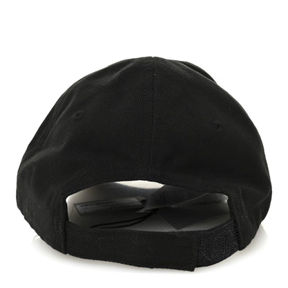 Balenciaga Cotton Drill Logo New Baseball Hat L Black 5 of 8
