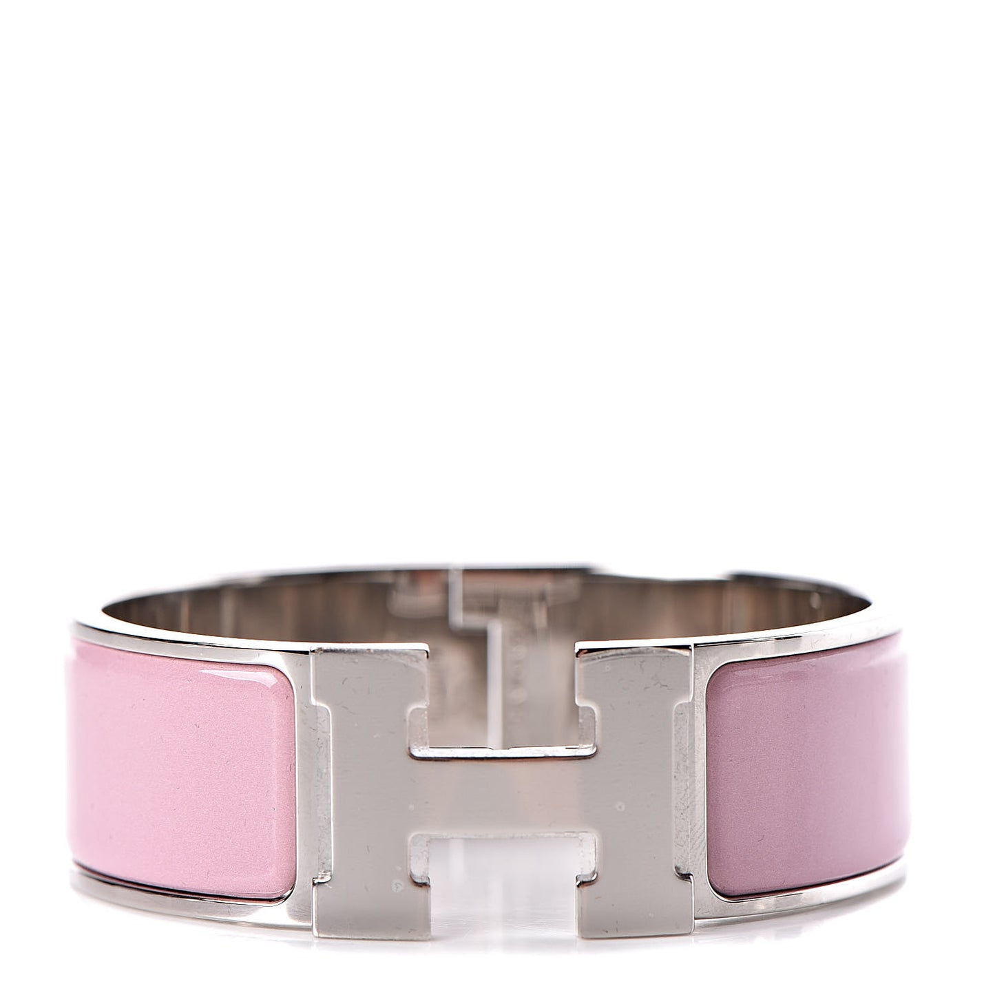 Enamel Wide Clic Clac H Bracelet PM Rose Cassata