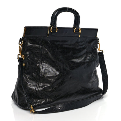 Prada Glace Calf Tote Black 2 of 11