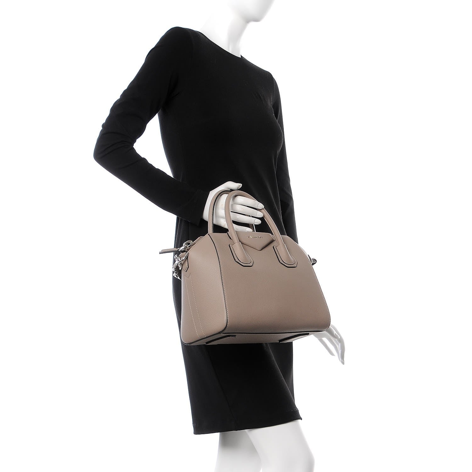 Givenchy Sugar Goatskin Small Antigona Mastic 2 of 9