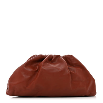 Bottega Veneta Smooth Butter Calf The Pouch Oversized Clutch Rust 1 of 10