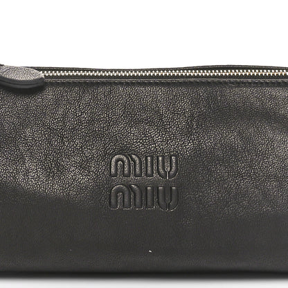 Miu Miu Nappa Mini Pouch Black 8 of 11
