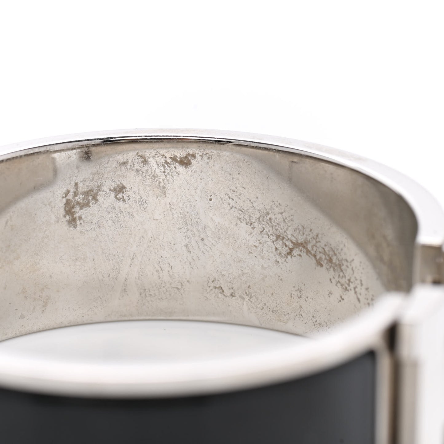 Enamel Wide Clic Clac H Bracelet GM Black