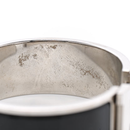 Hermes Enamel Wide Clic Clac H Bracelet GM Black 6 of 8