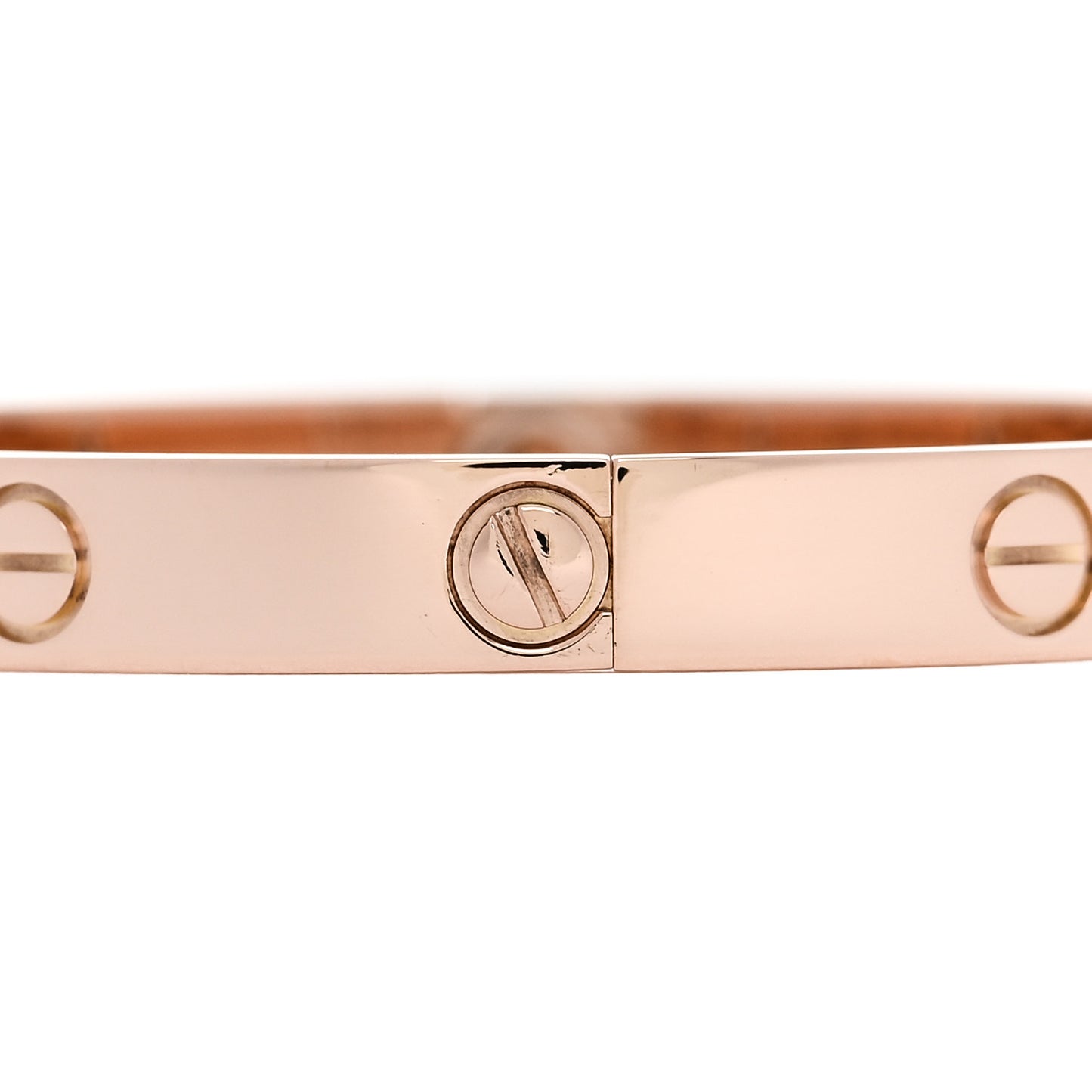 18K Pink Gold 4 Diamond LOVE Bracelet 17