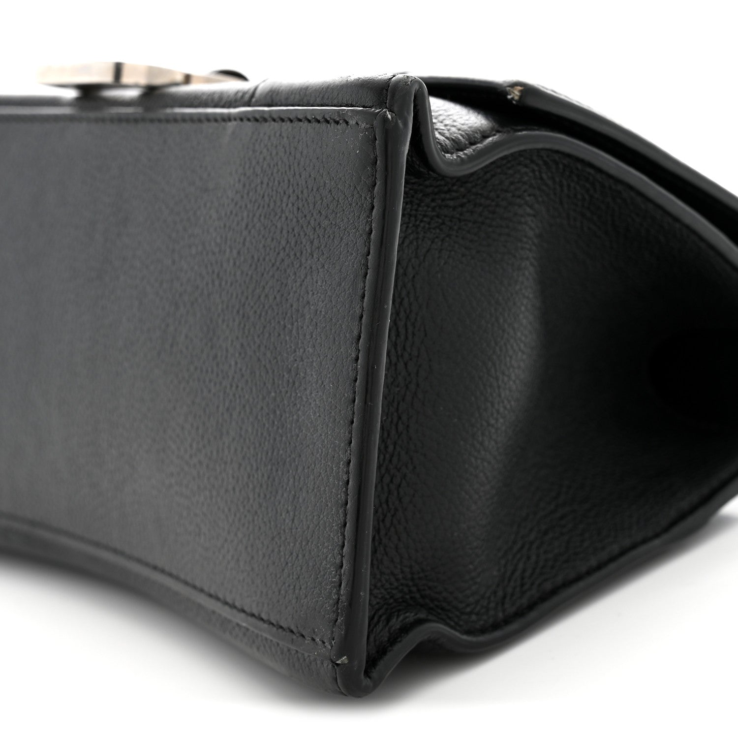 Balenciaga Grained Calfskin Small Hourglass Top Handle Bag Black 10 of 15