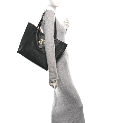 Gucci New Sakai Calfskin Lux Medium Dahlia Tote Black 2 of 12