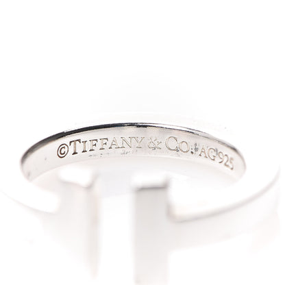 Tiffany Sterling Silver T Square Ring 47 4 3 of 5
