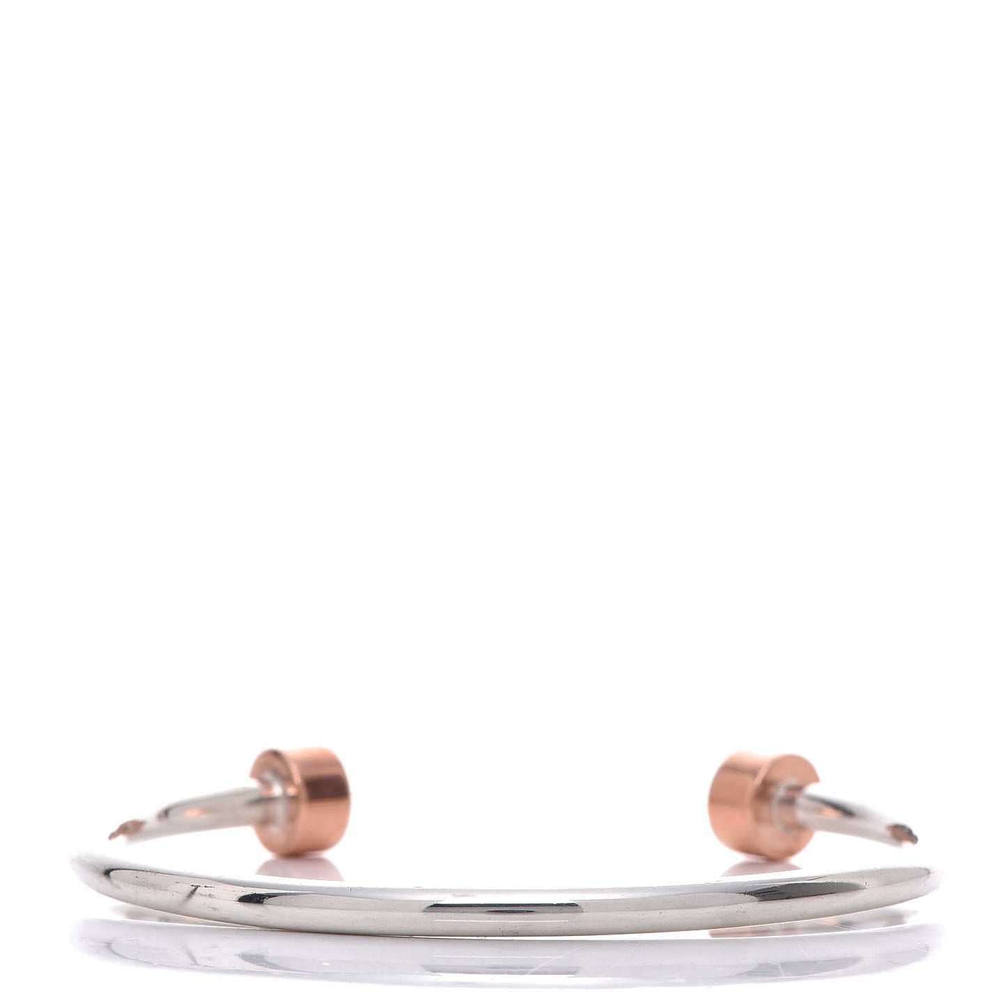 Sterling Silver Rubedo Return to Tiffany Narrow Circle Edge Cuff Bracelet