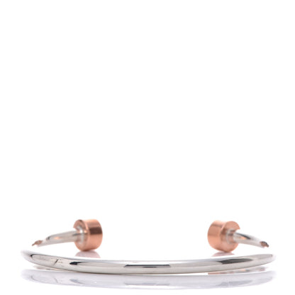 Tiffany Sterling Silver Rubedo Return to Tiffany Narrow Circle Edge Cuff Bracelet 3 of 6
