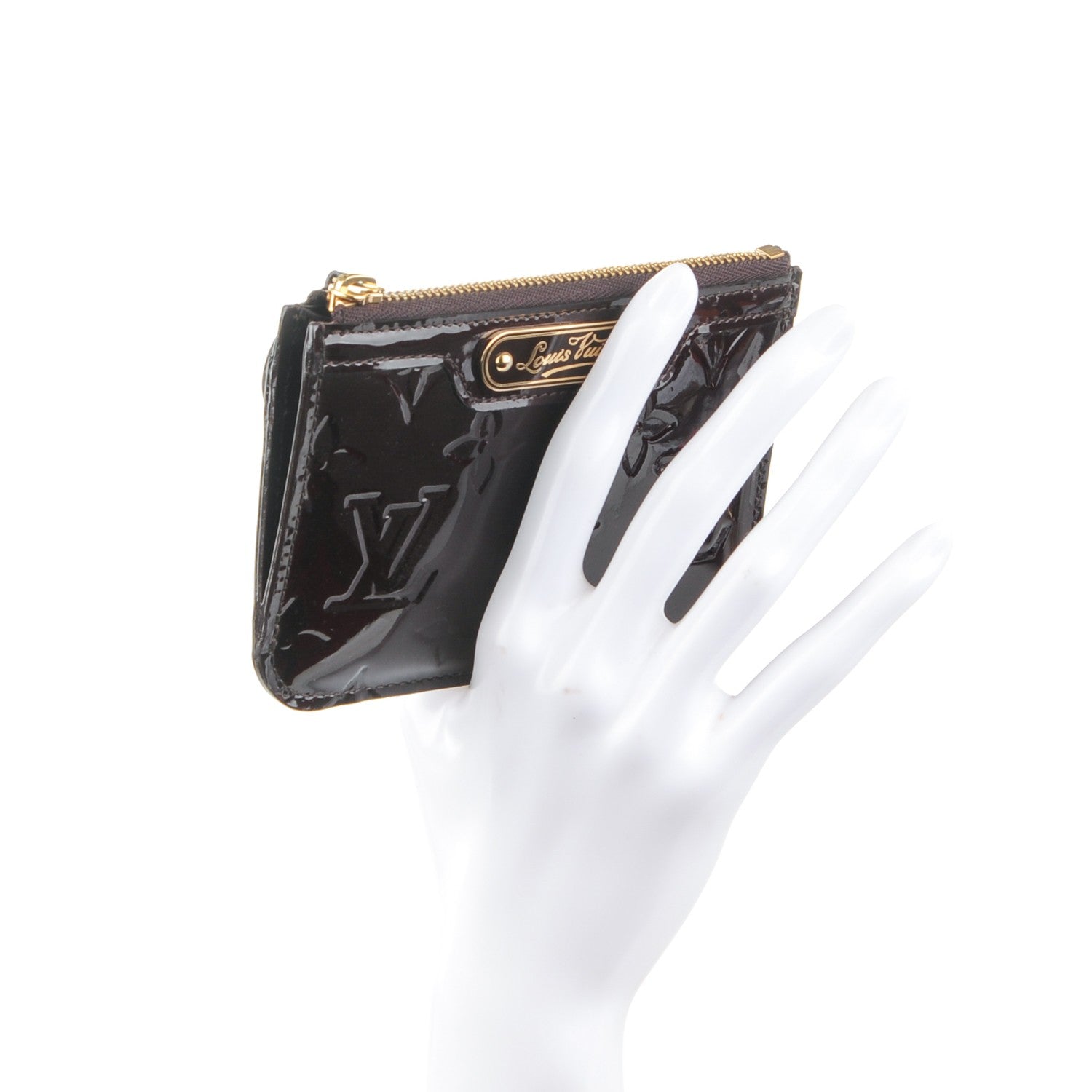 Louis Vuitton Vernis Key Pouch Amarante 2 of 7