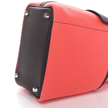 Hermes Toile Goeland Swift Cargo Picotin Lock 18 Rouge Sellier Rose Texas 10 of 10