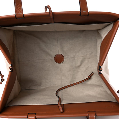 Loewe Canvas Calfskin Cushion Tote Beige 5 of 13
