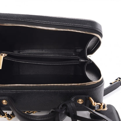 Chanel Caviar Quilted Medium CC Filigree Vanity Case Black 5 of 8