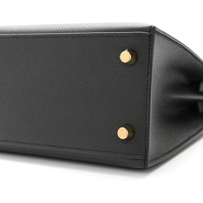 Hermes Epsom Kelly Sellier 25 Black 10 of 11