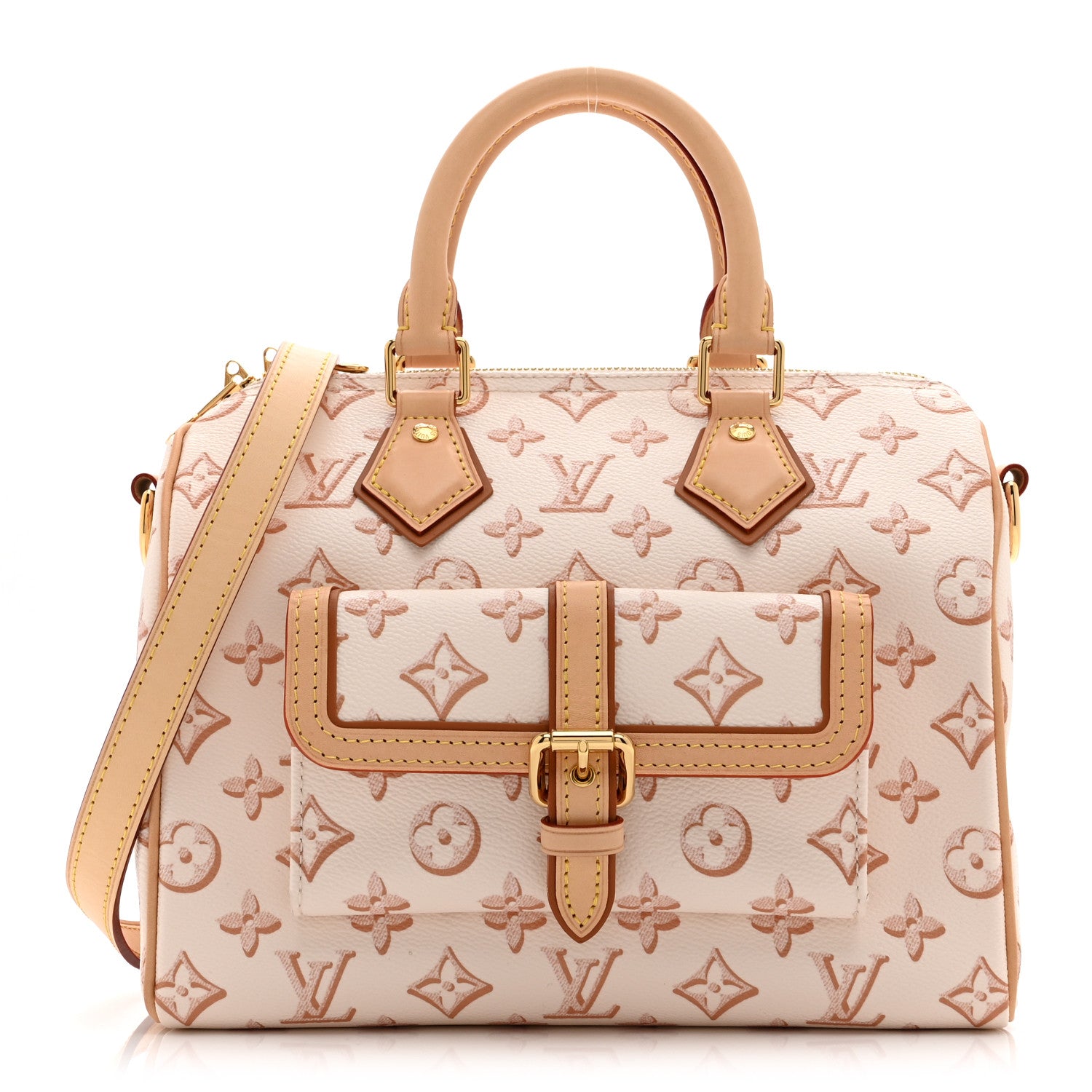 Louis Vuitton Monogram Fall for You Speedy Bandouliere 25 Beige Clair 1 of 9