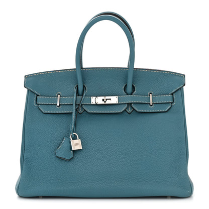 Hermes Togo Birkin 35 Blue Jean 1 of 12