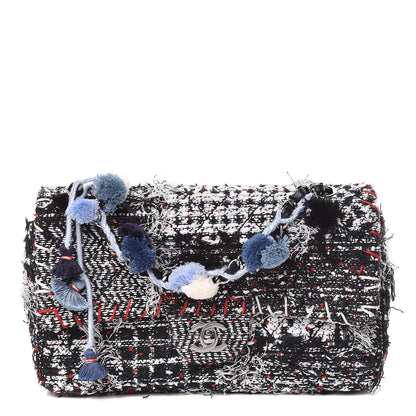 Chanel Tweed Pompom Flap Bag Multicolor 1 of 11