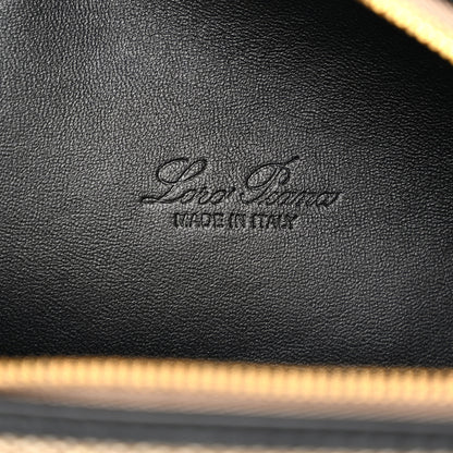 Loro Piana Hemp Silk L19 Extra Pocket Pouch Mooncake Biscuit Black 6 of 9