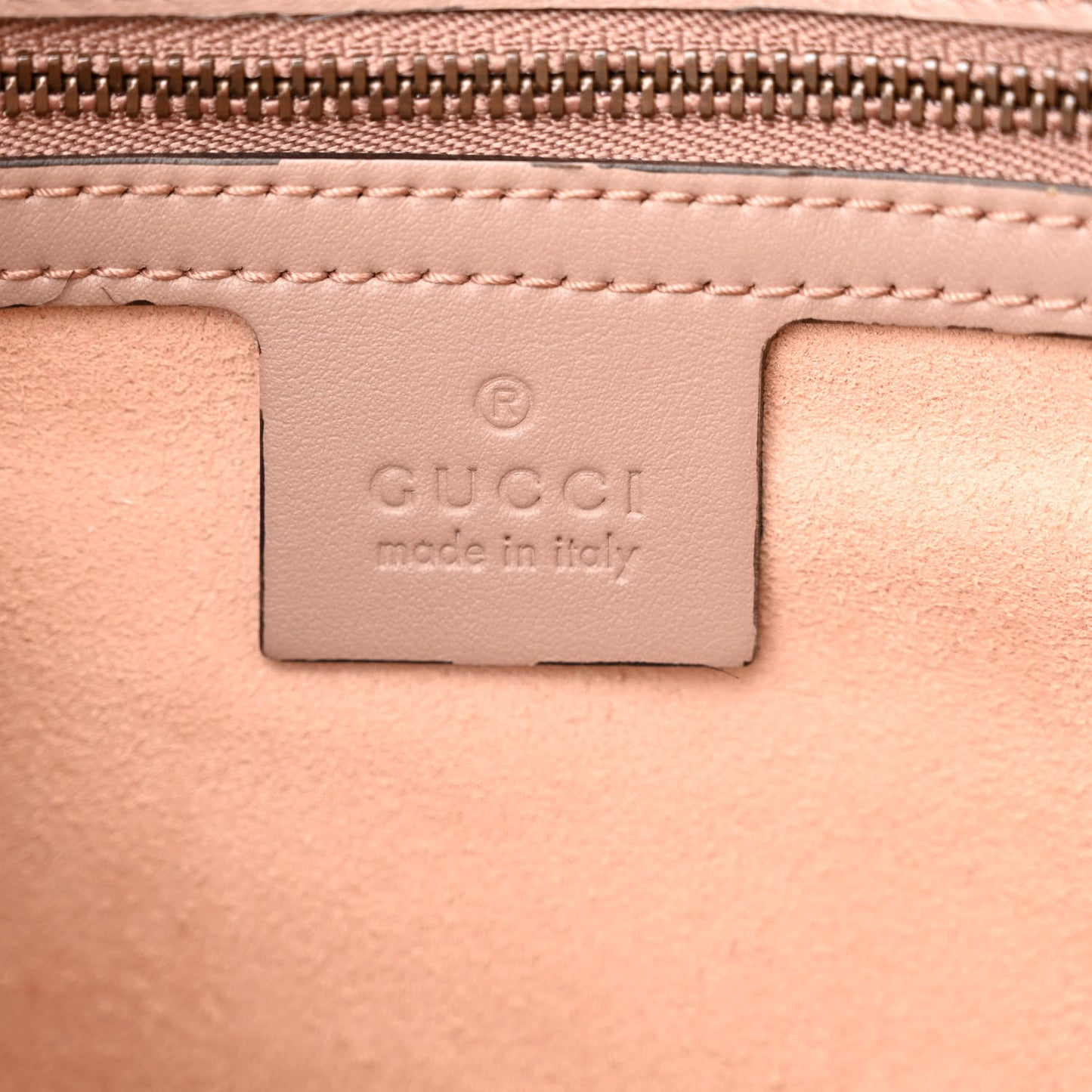 Calfskin Matelasse GG Marmont Clutch Porcelain Rose