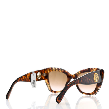 Fendi Acetate F is Fendi FF 51mm Cat Eye Sunglasses 0327/S Tortoise Camouflage 4 of 6
