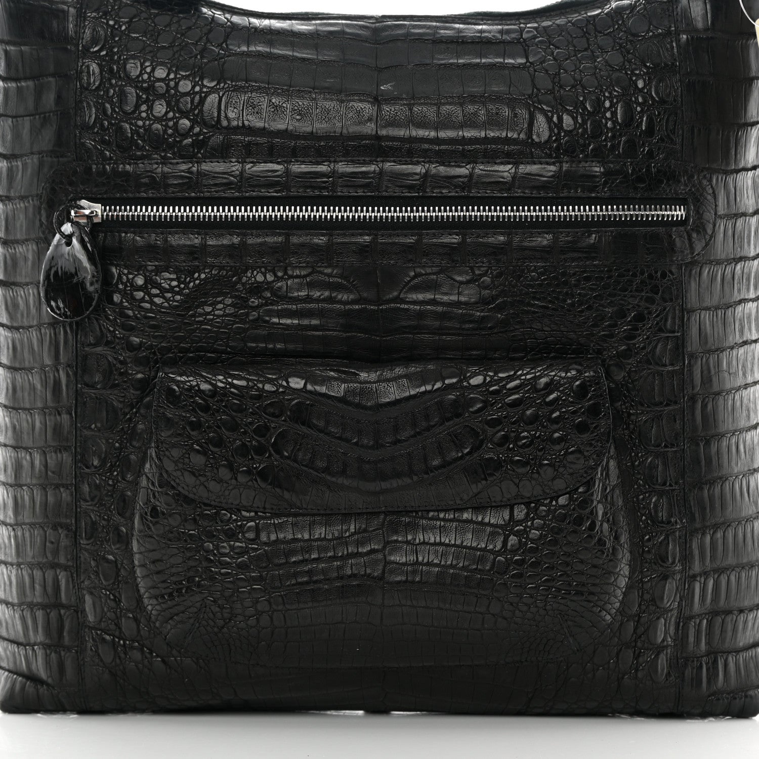 Nancy Gonzalez Crocodile Chain Hobo Black 9 of 14