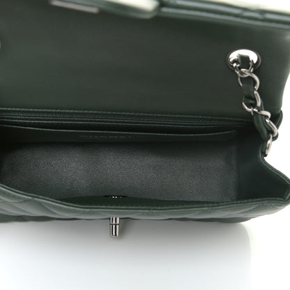 Chanel Lambskin Quilted Mini Rectangular Flap Green 5 of 15