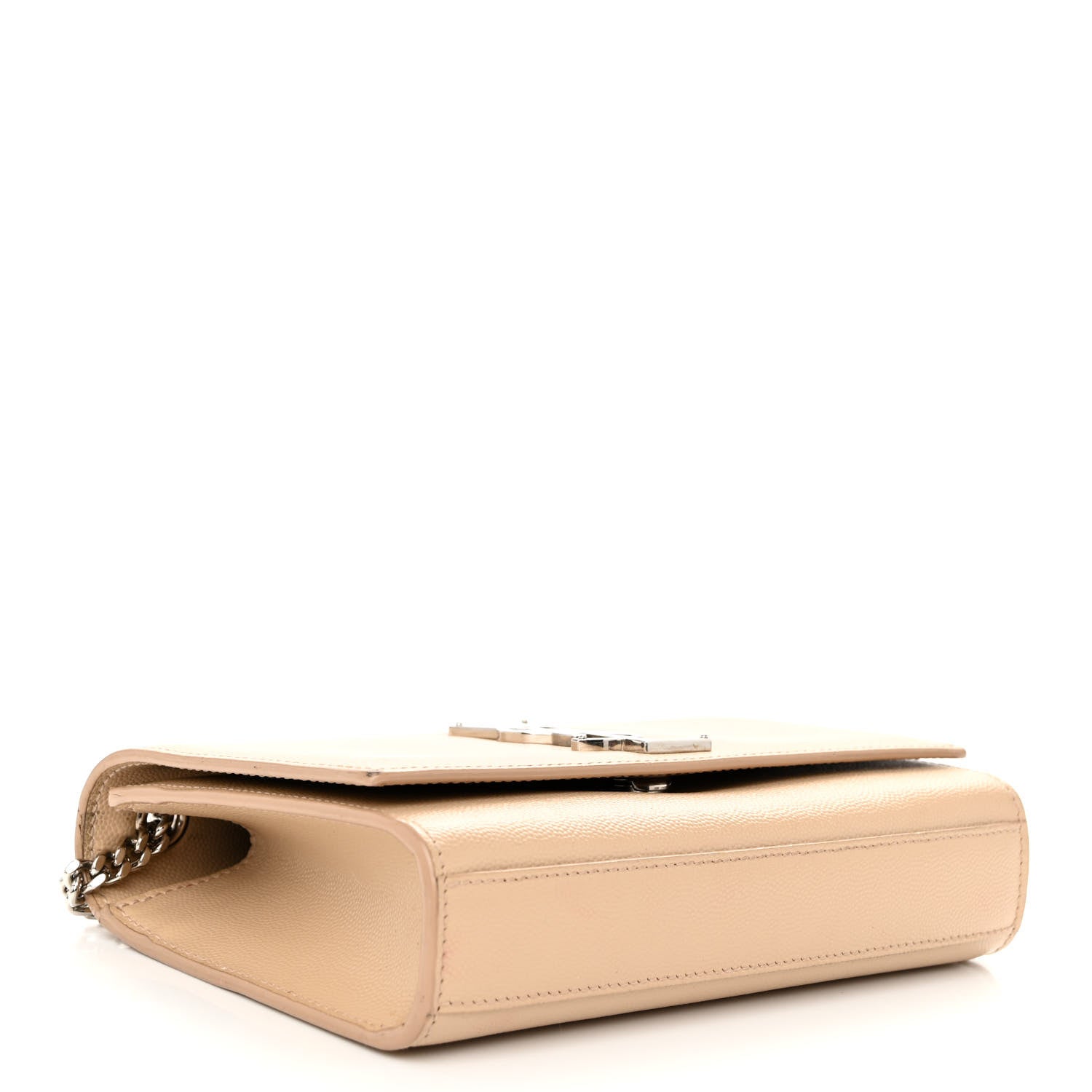 Saint Laurent Grain De Poudre Small Monogram Kate Satchel Nude Powder 4 of 14