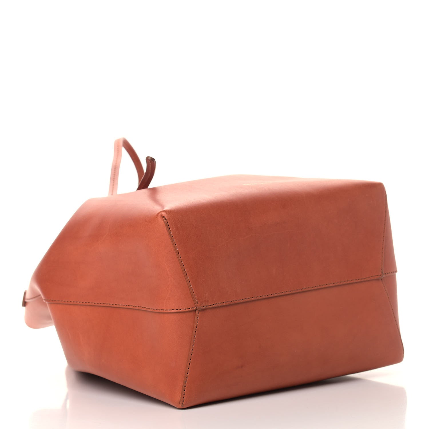 Mansur Gavriel Calfskin Mini Bucket Bag Saddle 4 of 10