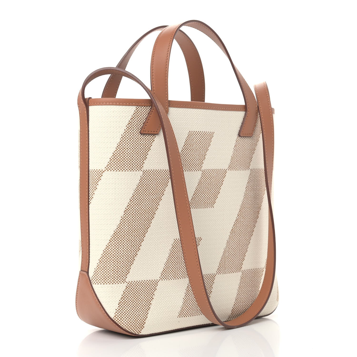 Hermes Swift Toile H Cabas H En Biais 27 Ecru Naturel Gold 3 of 10