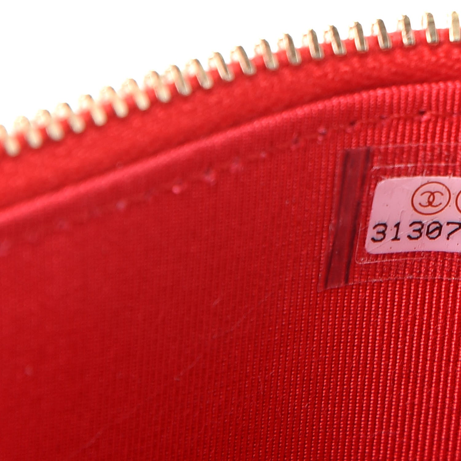 Chanel Lambskin Camellia Embossed Mini Vanity Case With Chain Red 7 of 8