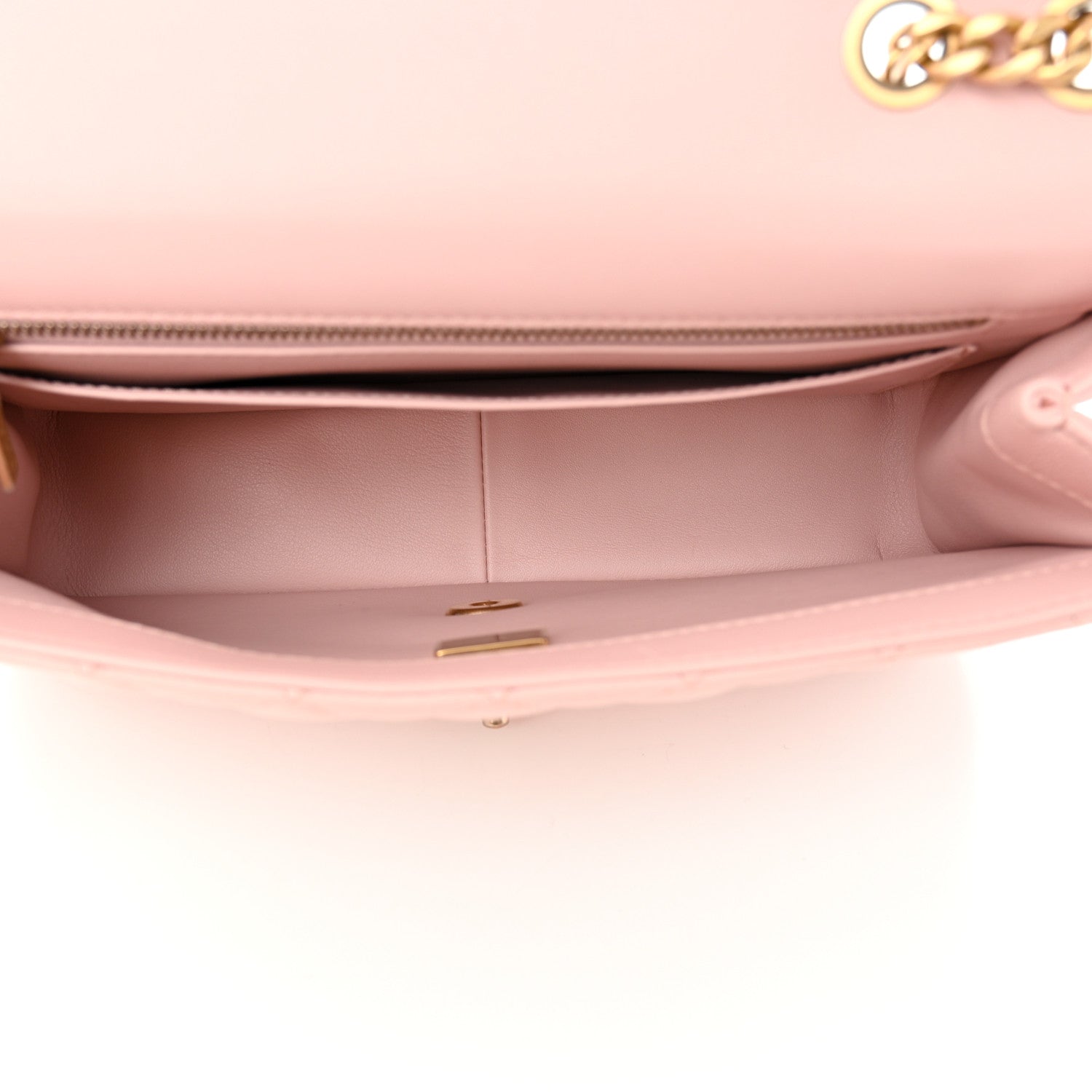 Chanel Lambskin Quilted Small Sweet Camellia Flap Light Pink 5 of 10