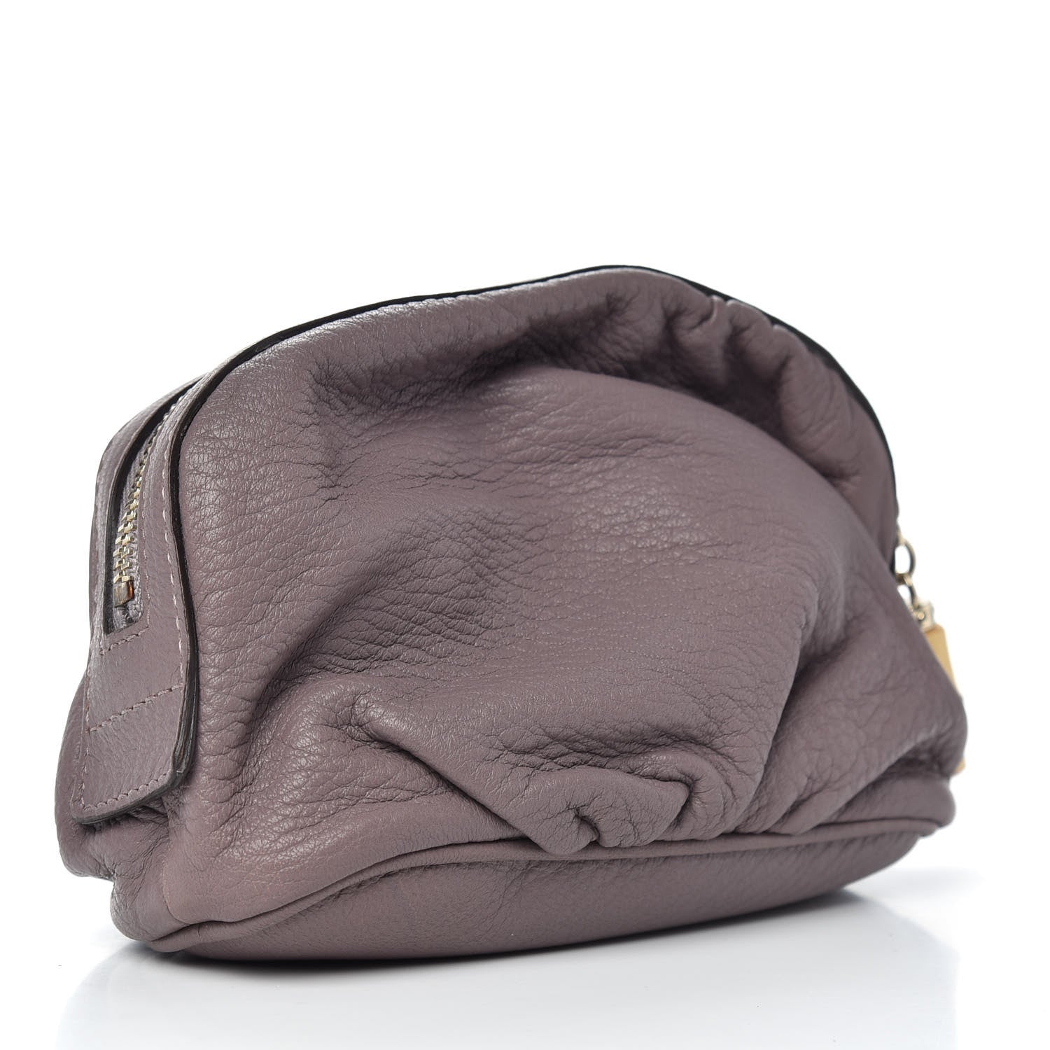 Gucci Goatskin Medium Bamboo Cosmetic Case Purple 3 of 7