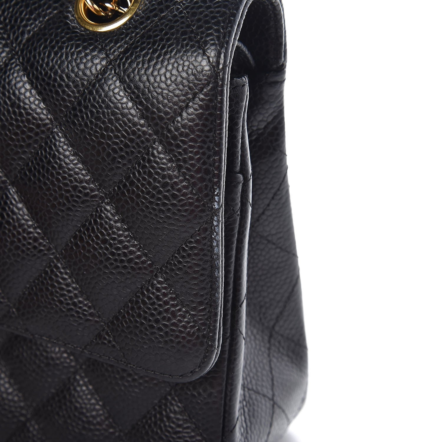 Chanel Caviar Quilted Medium Double Flap Black 10 of 11