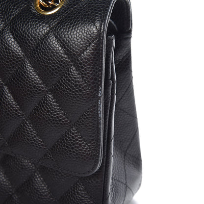 Chanel Caviar Quilted Medium Double Flap Black 10 of 11
