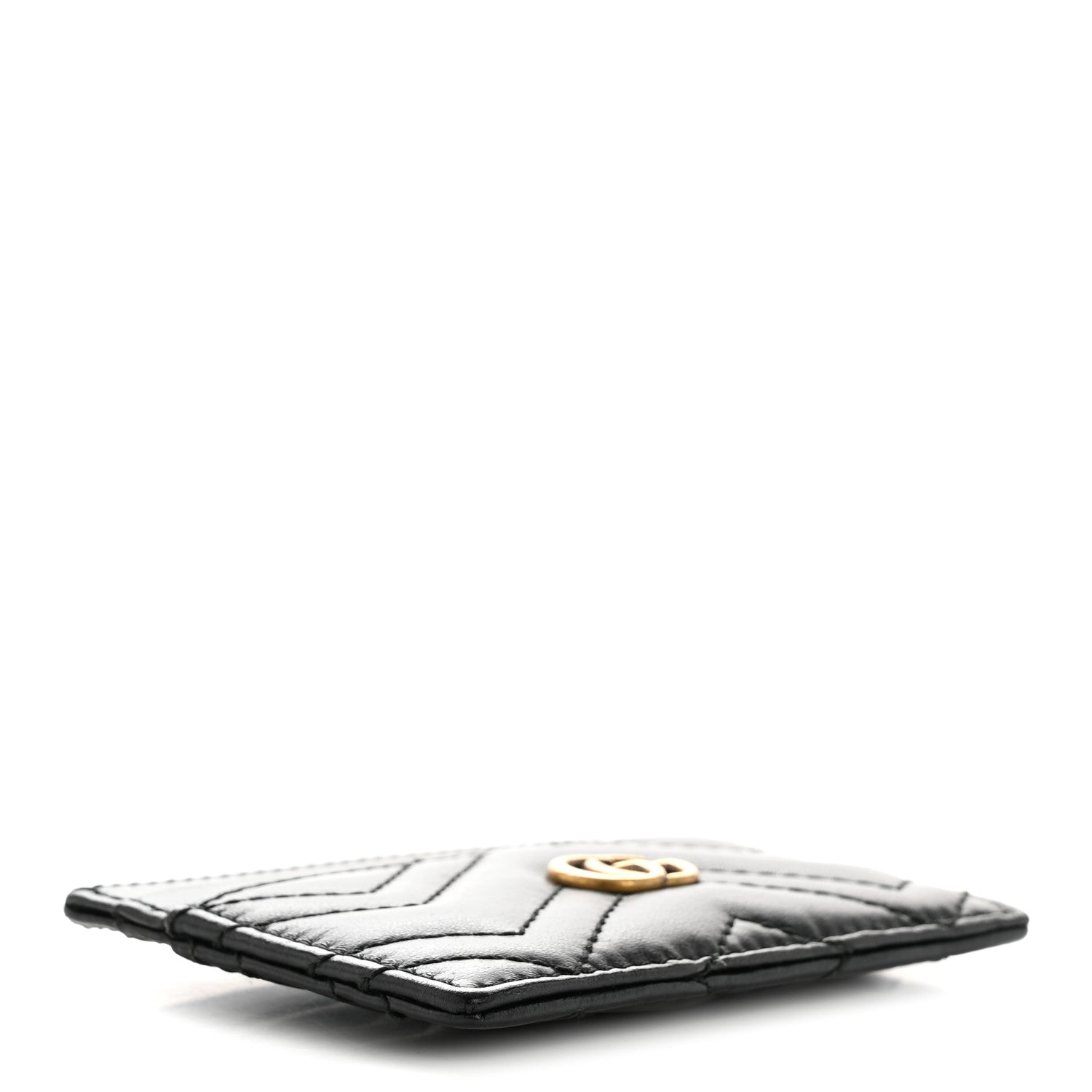 Gucci Calfskin Matelasse GG Marmont Card Holder Black 4 of 10