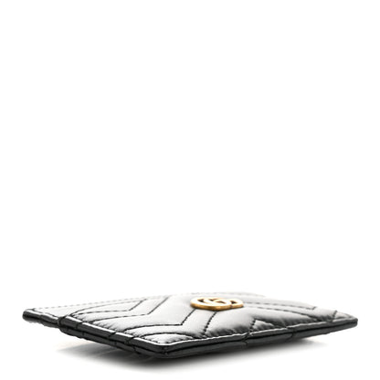 Gucci Calfskin Matelasse GG Marmont Card Holder Black 4 of 10