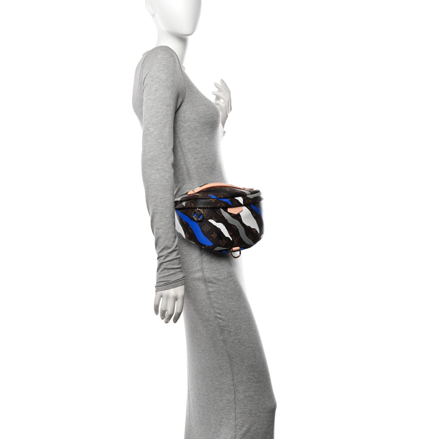 x LOL Monogram Bumbag Blue Silver