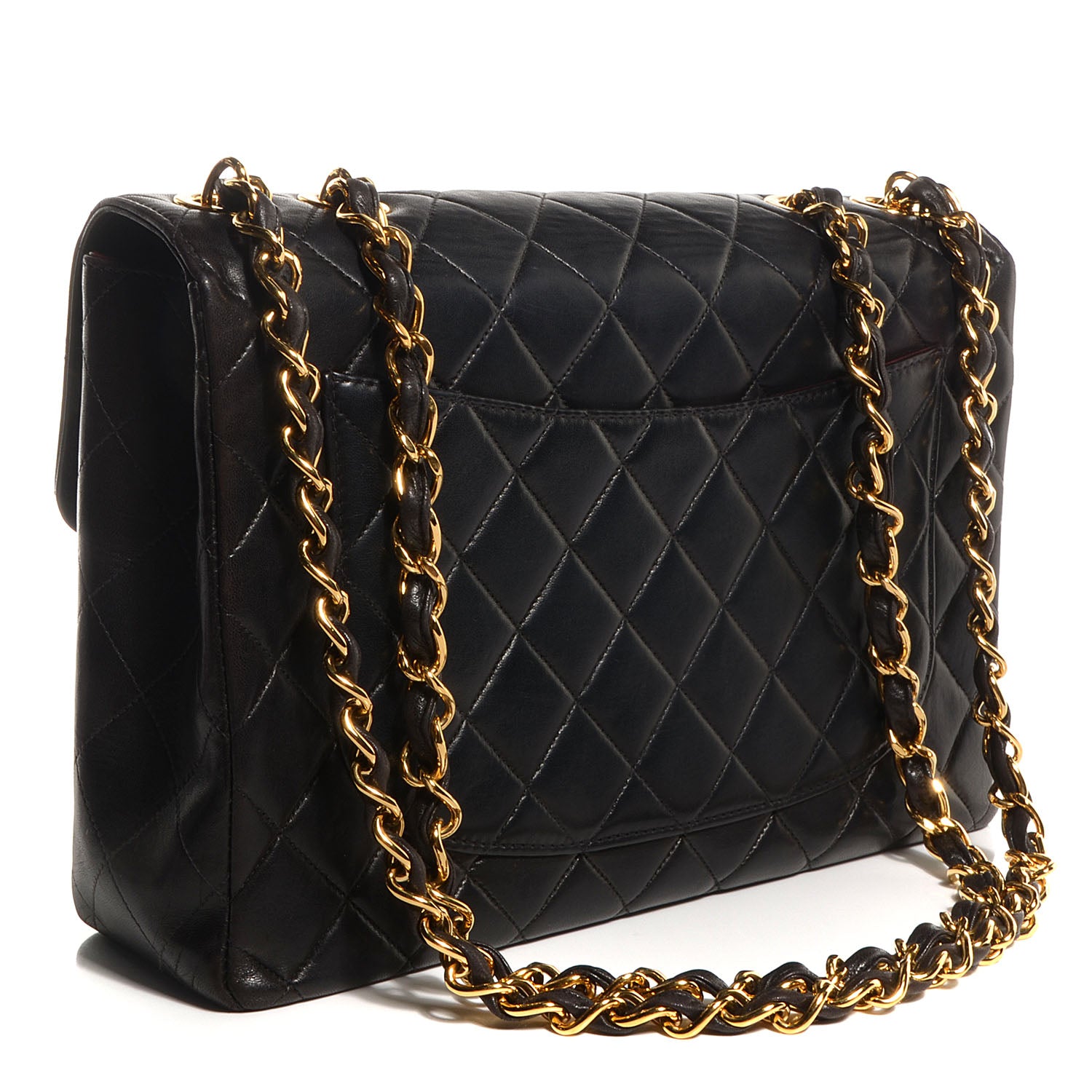 Chanel Lambskin Jumbo Flap Black 3 of 8