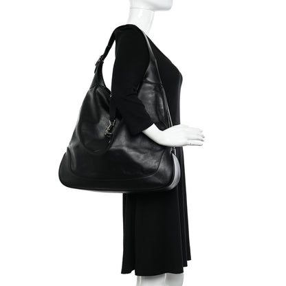 Gucci Calfskin Large Jackie 1961 Shoulder Bag Black Black 2 of 10